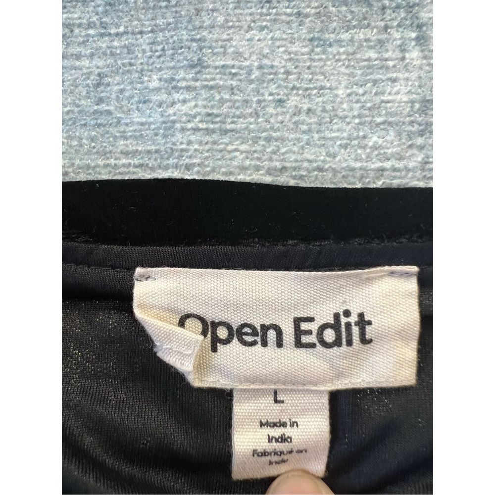 Nwt! Open Edit Silver Black Sequin Shift Dress W … - image 3